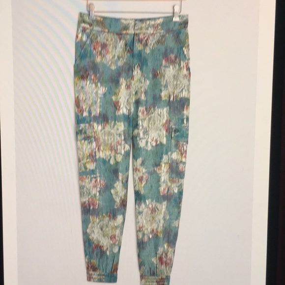 Anthropologie Jacquard Utility Joggers size XL - Picture 2 of 4